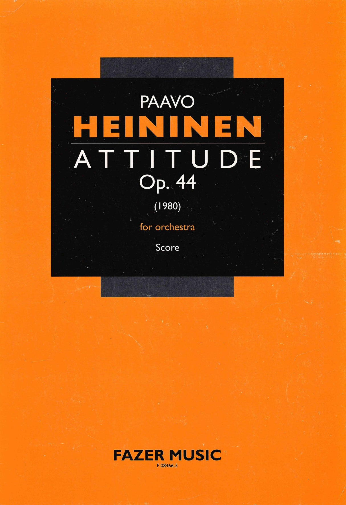 Heininen: Attitude, Op. 44