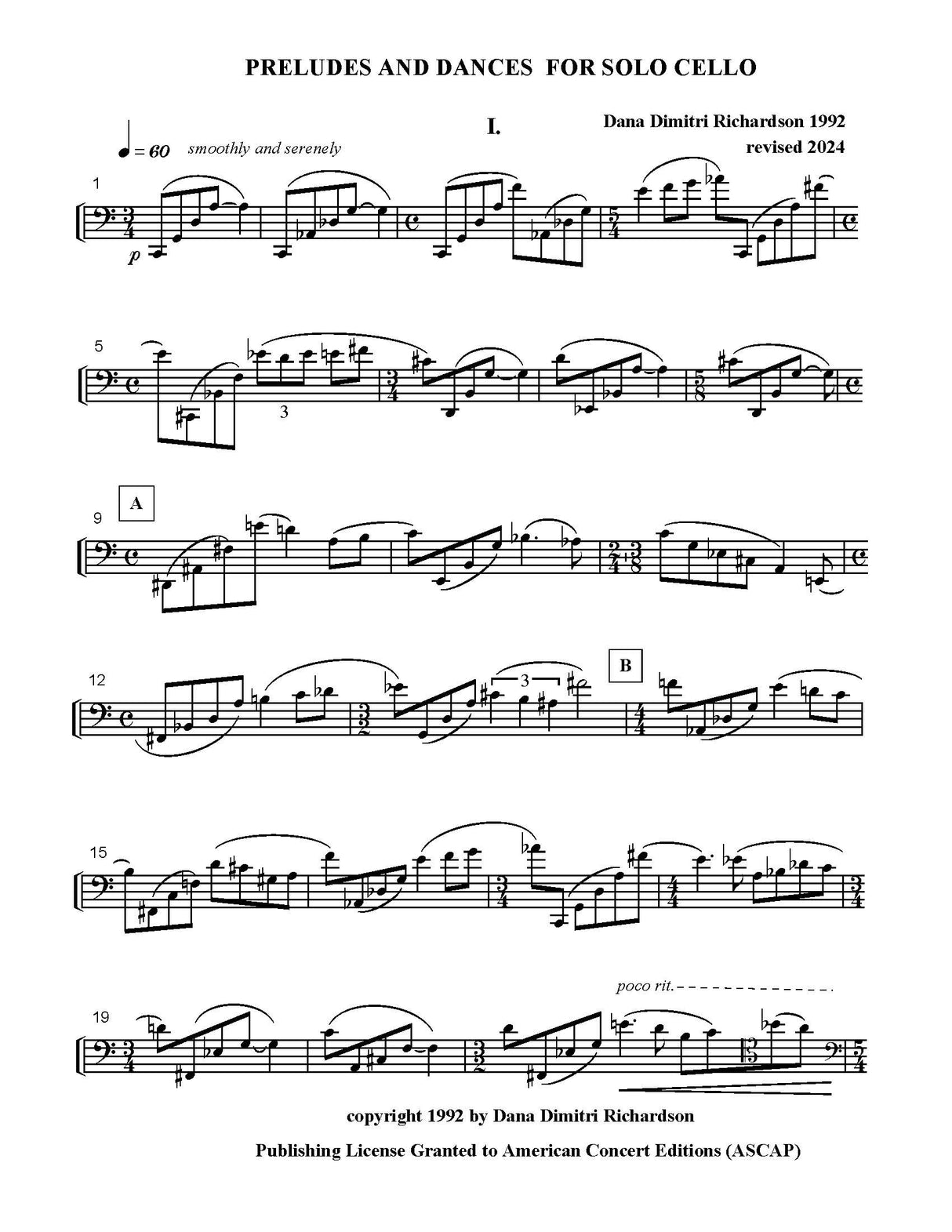 D. Richardson: Preludes & Dances