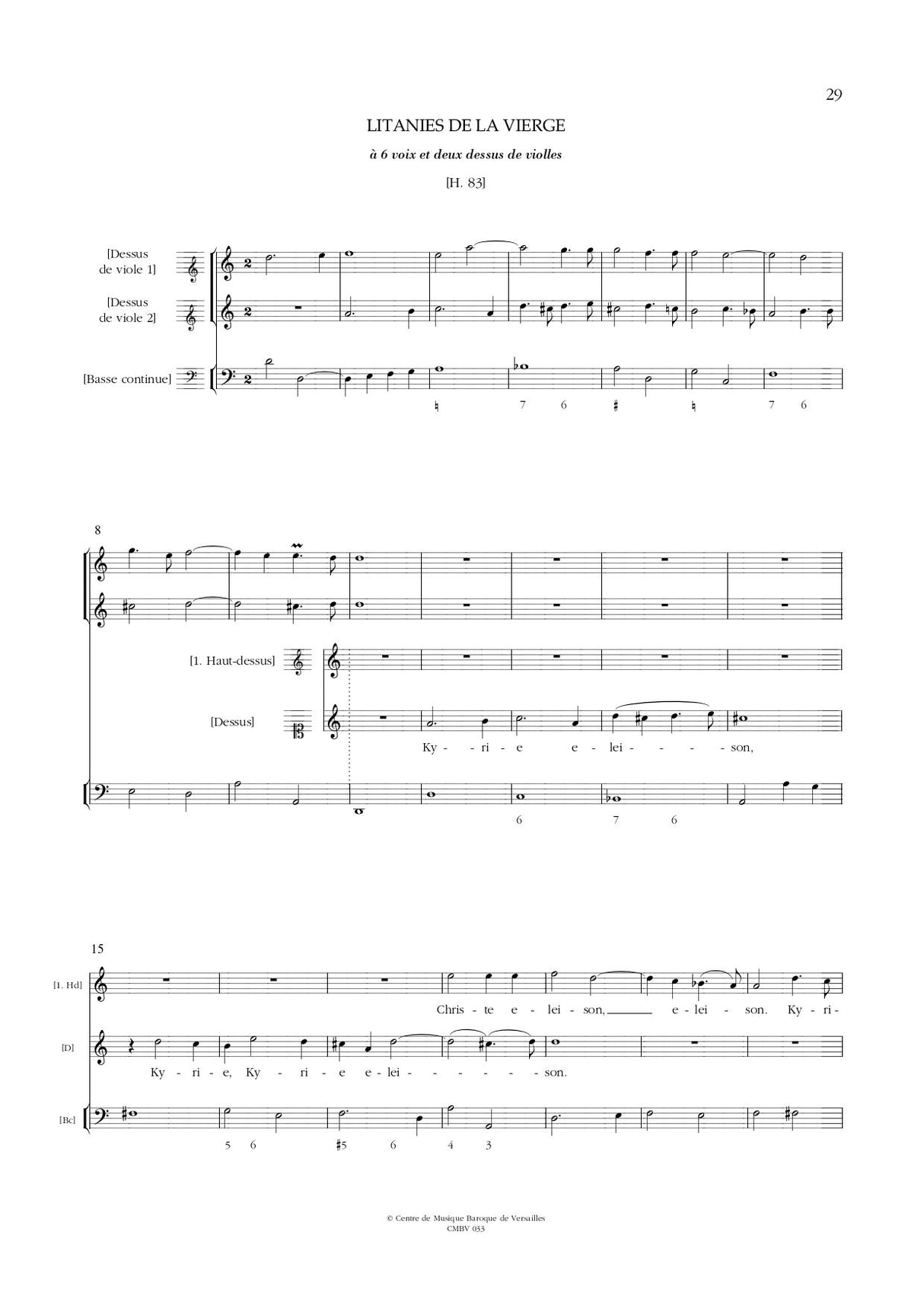 Charpentier: Litanies de la Vierge, H. 83