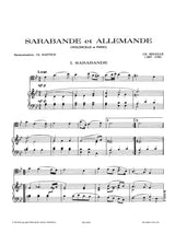 Senaillé: Sarabande et Allemande (arr. for cello and piano)
