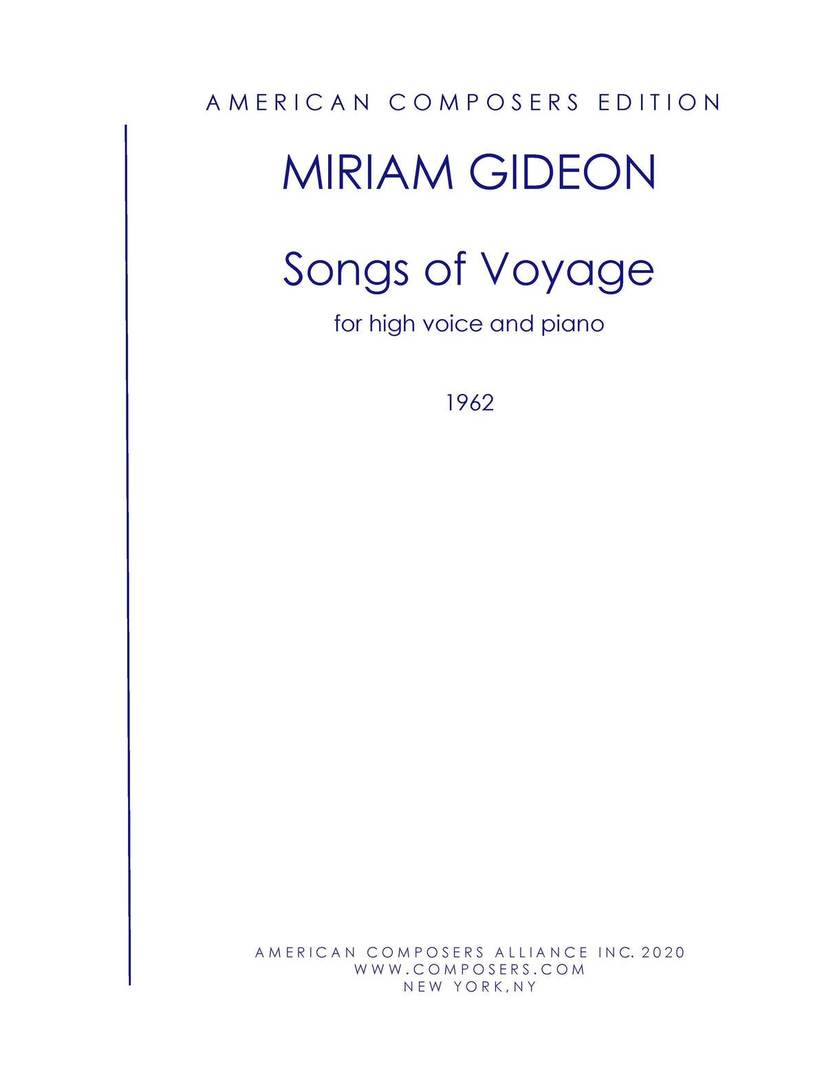 Gideon: Songs of Voyage