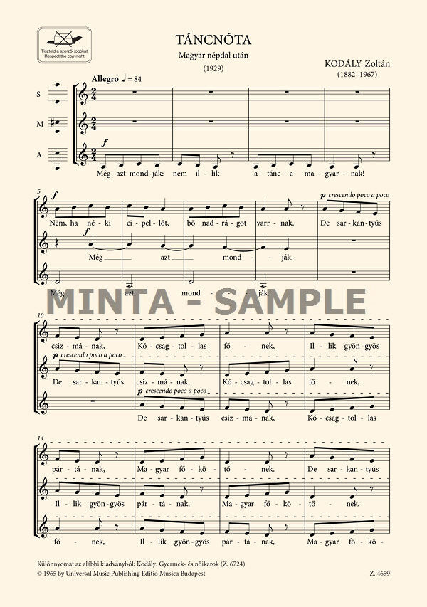 Kodály: Dancing Song