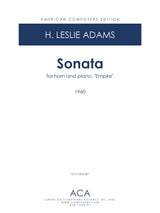 H.L. Adams: Horn Sonata