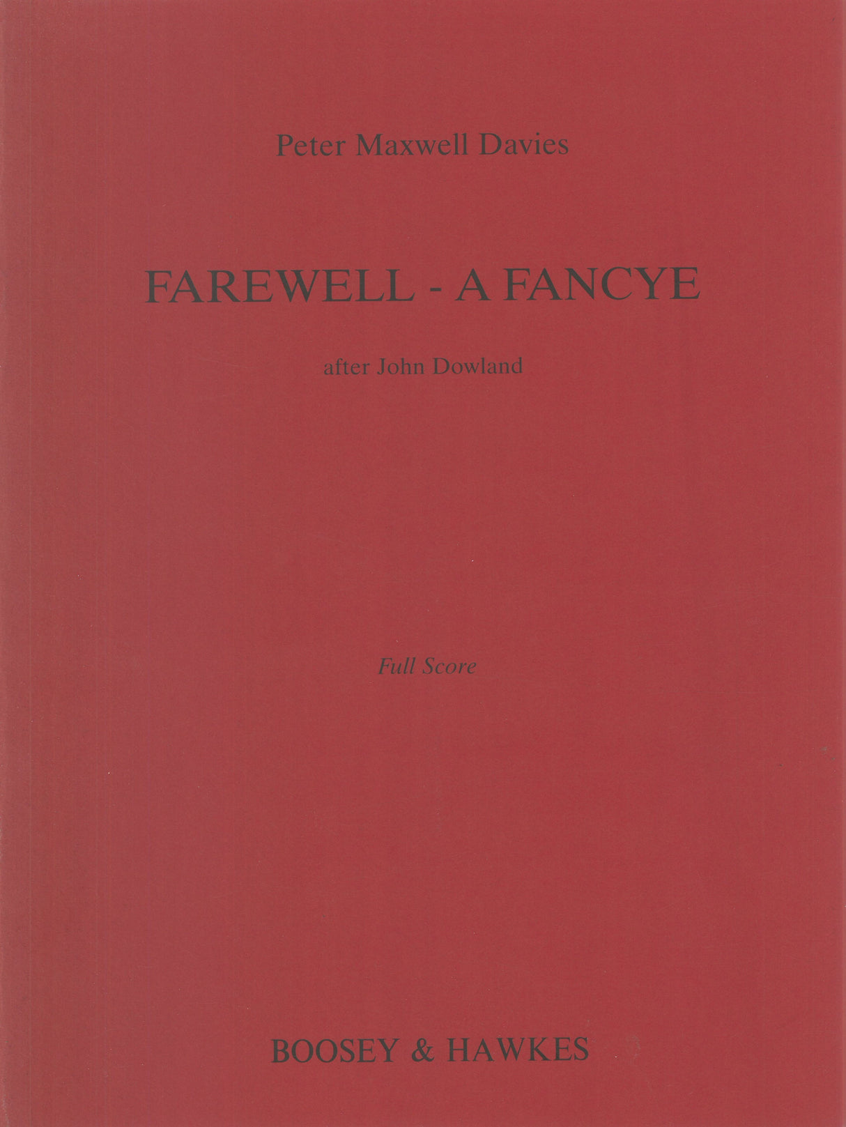 Davies: Farewell – A Fancye