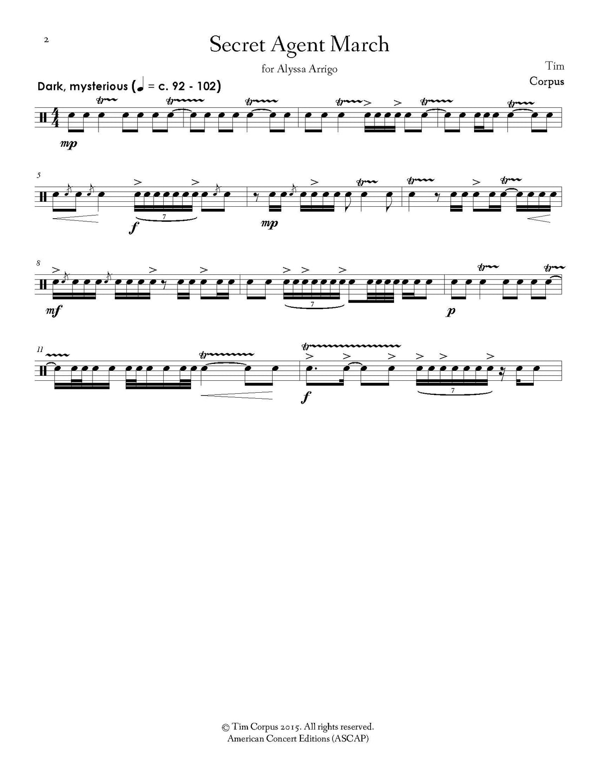 Corpus: Seven Etudes I Met in Music School