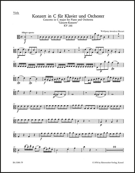 Mozart: Piano Concerto No. 8 in C Major, K. 246