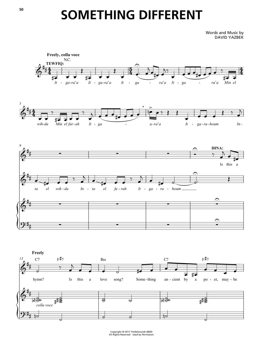 The Band's Visit - Vocal Selections