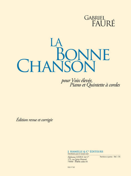 Fauré: La Bonne Chanson, Op. 61