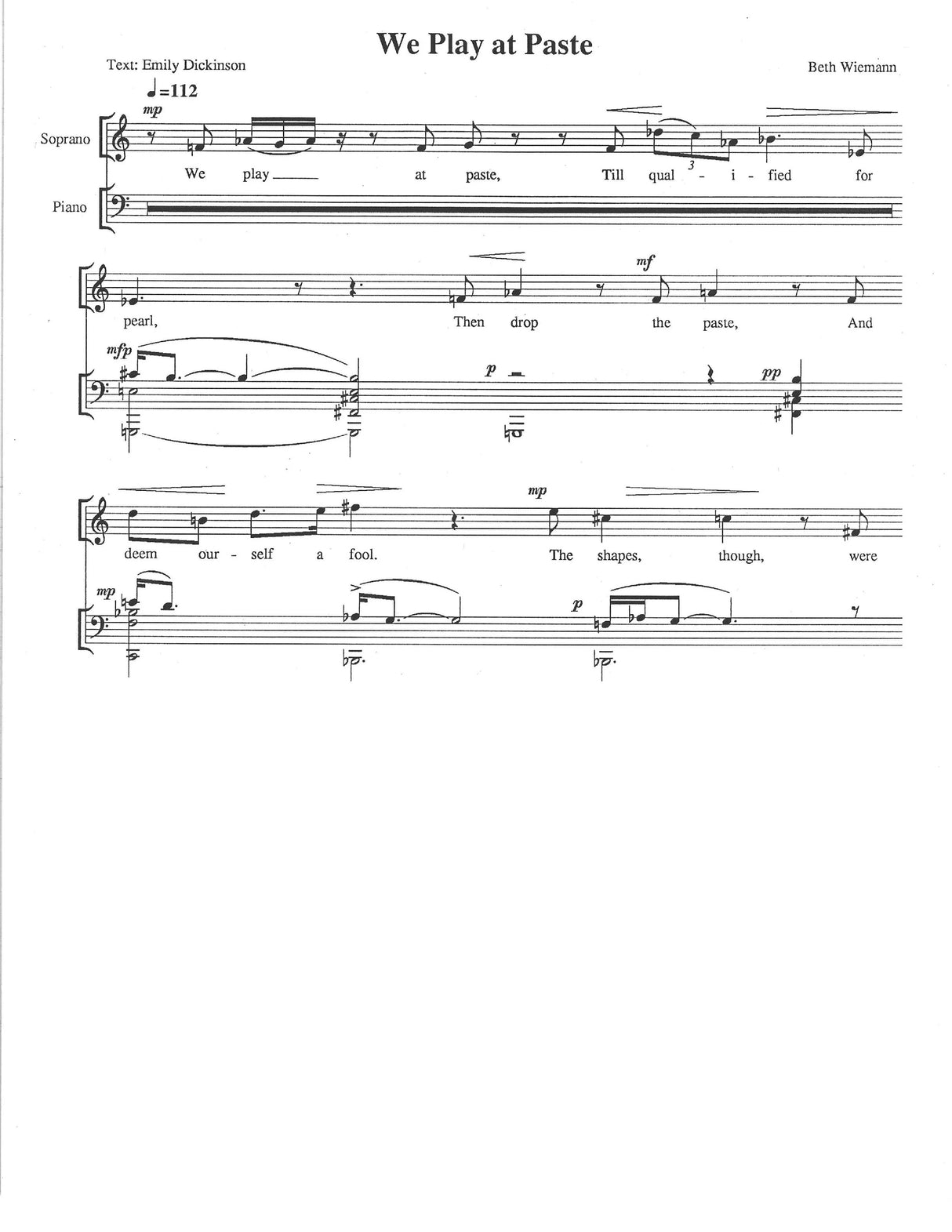 Wiemann: Simple Songs