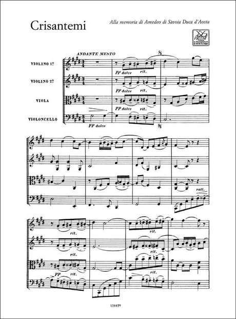 Puccini: Chrysanthemums and 3 Minuets