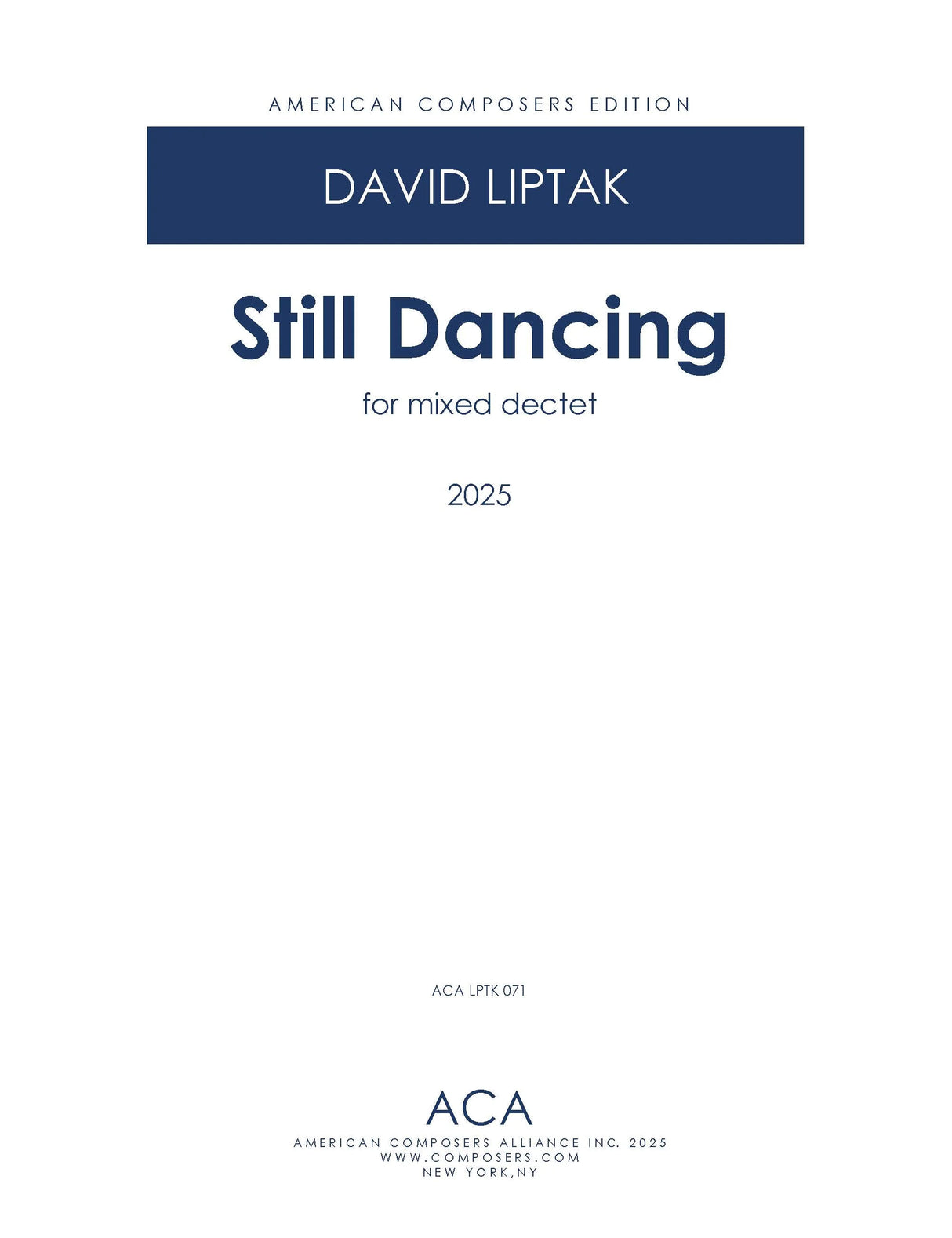 Liptak: Still Dancing