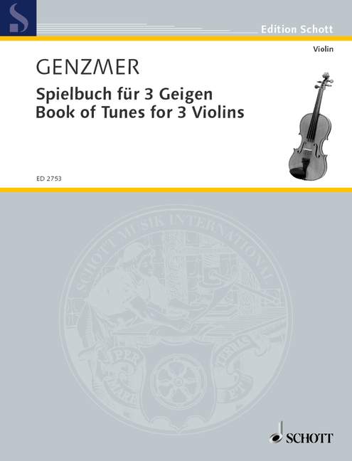 Genzmer: Book of Tunes for 3 Violins, GeWV 312