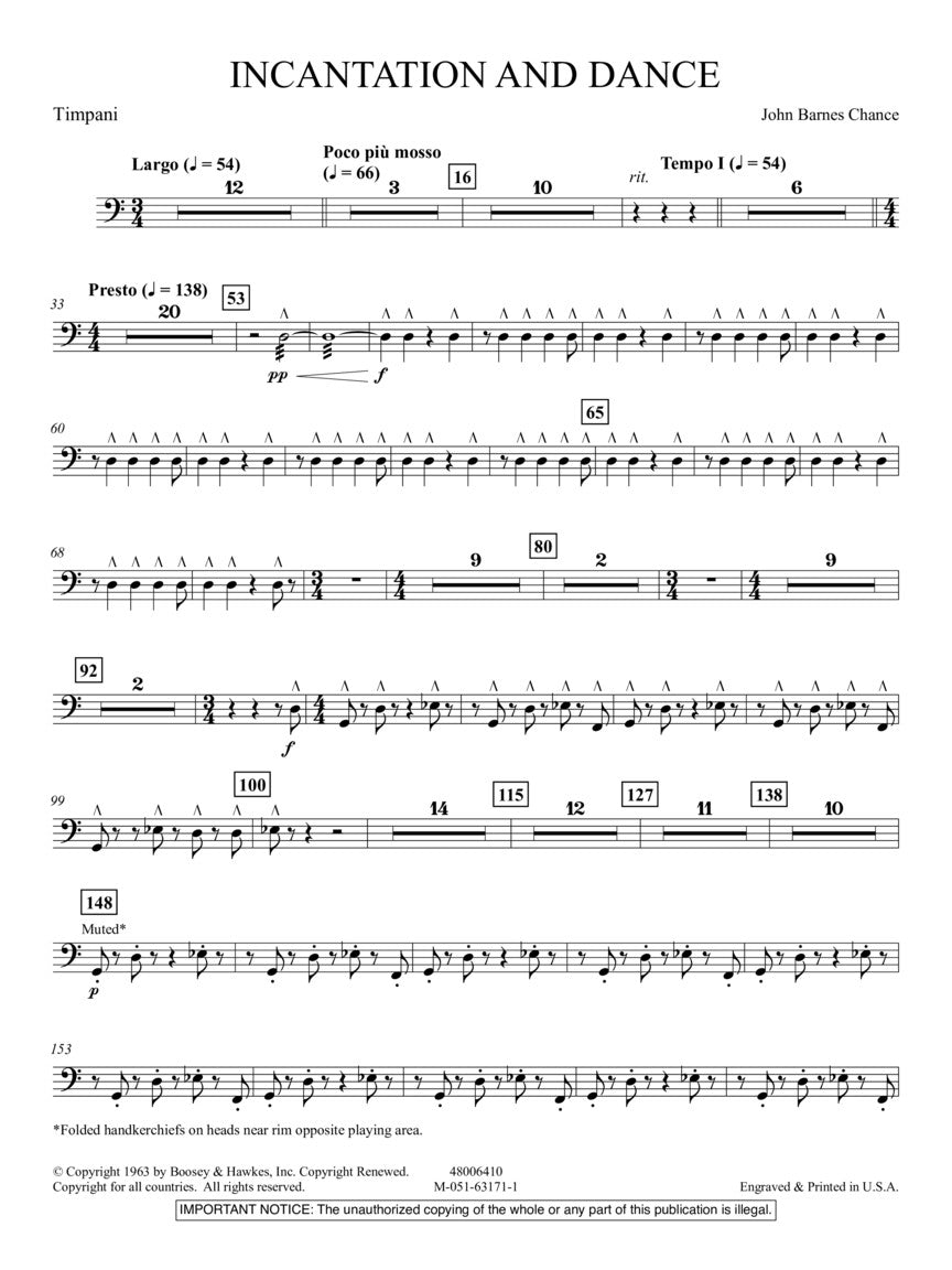 Chance: Incantation and Dance – Ficks Music