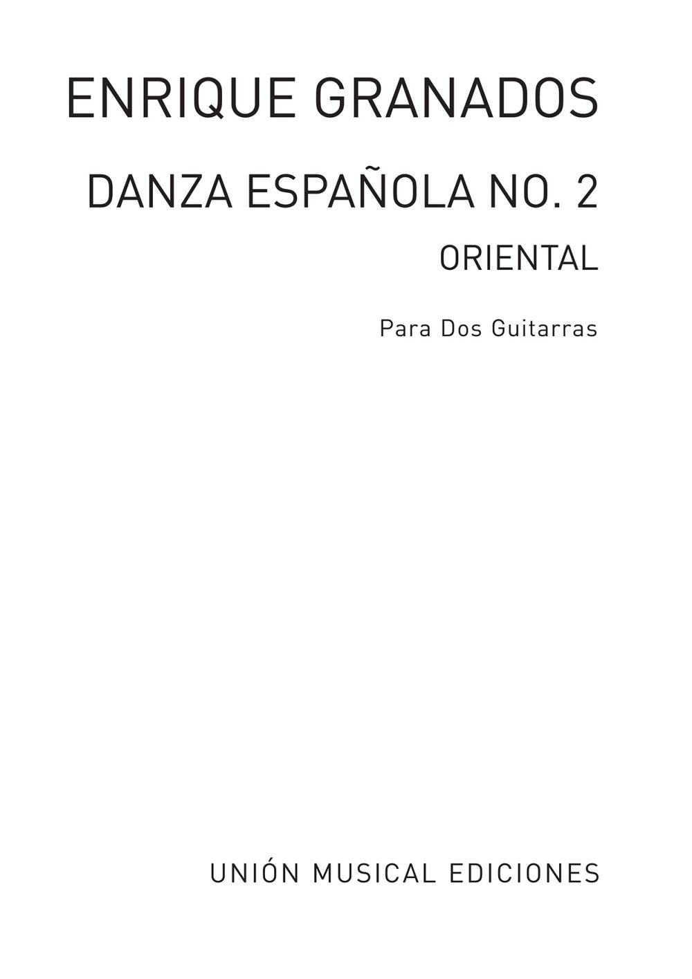 Granados: Danza Espanola No. 2 (arr. for 2 guitars)