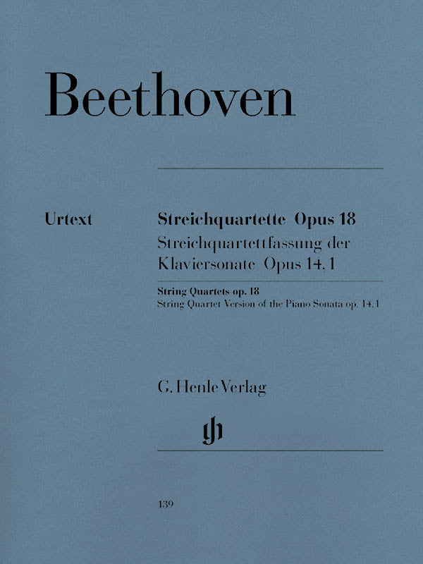 Beethoven: String Quartets I, Op. 18 – Ficks Music