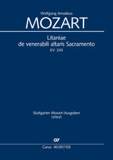 Mozart: Litaniae de venerabili altaris Sacramento, K. 243