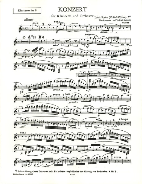 Spohr: Clarinet Concerto No. 2 in E-flat Major, Op. 57