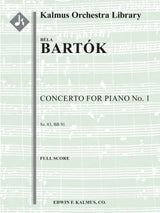 Bartók: Piano Concerto No. 1, Sz. 83