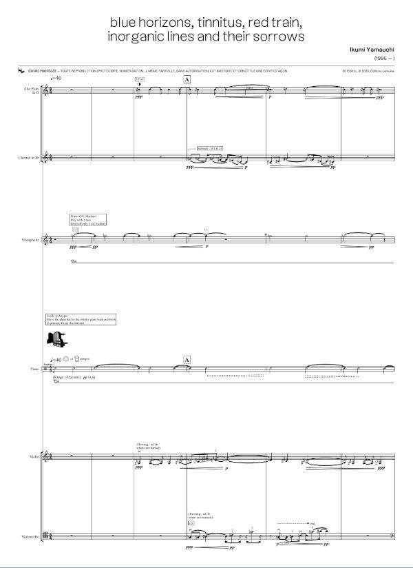 Yamauchi: Blue horizons, tinnitus, red train, inorganic lines and their sorrows