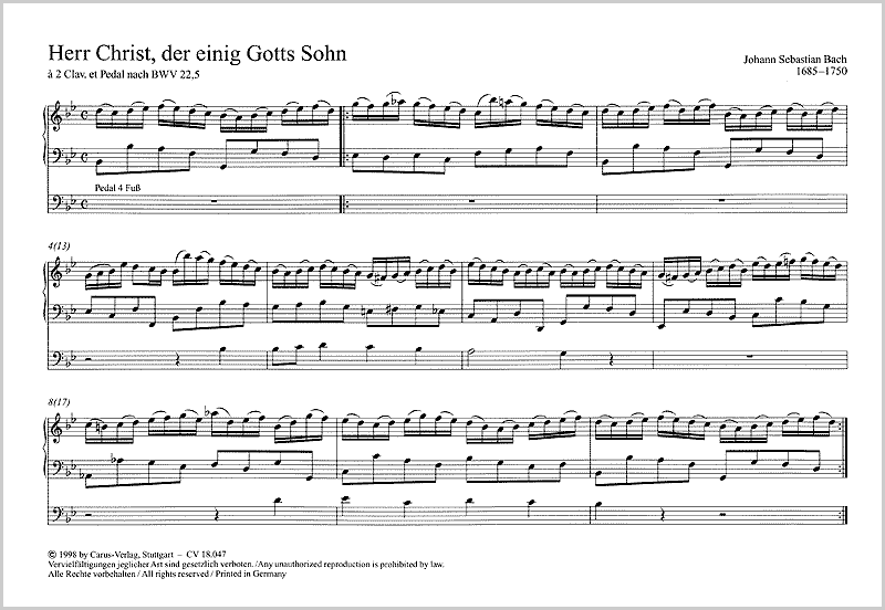 Bach: 6 Organ Chorales à la Schübler