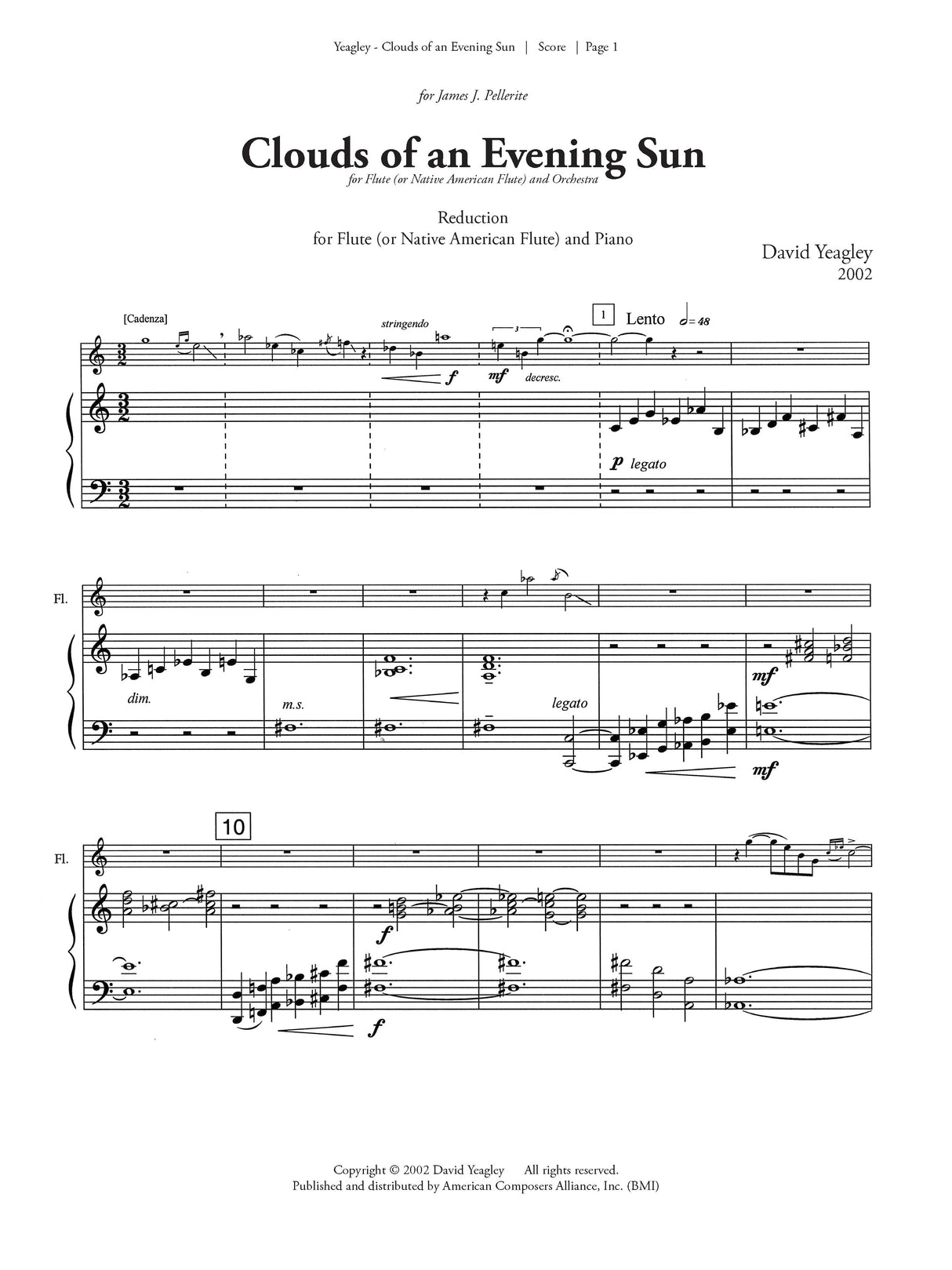 Yeagley: Clouds of An Evening Sun