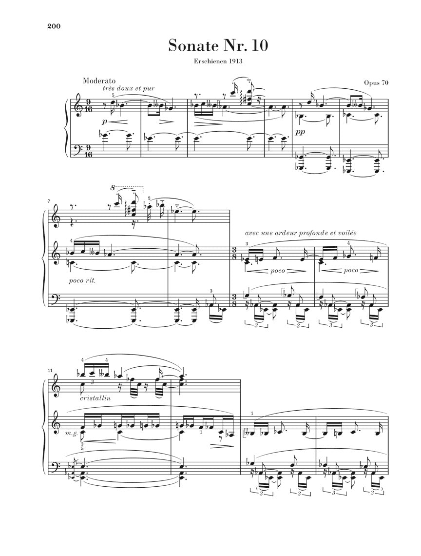 Scriabin: Piano Sonatas, Nos. 1-10 – Ficks Music