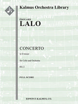 Lalo: Cello Concerto in D Minor