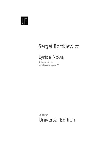 Bortkiewicz: Lyrica Nova, Op. 59