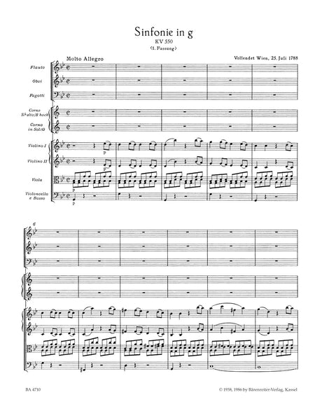 Mozart: Symphony No. 40 in G Minor, K. 550