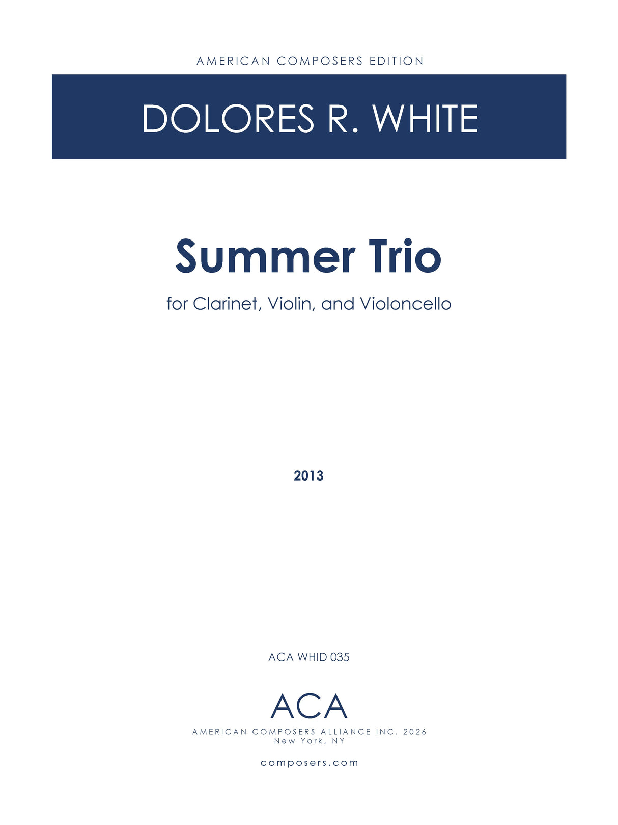 White: Summer Trio