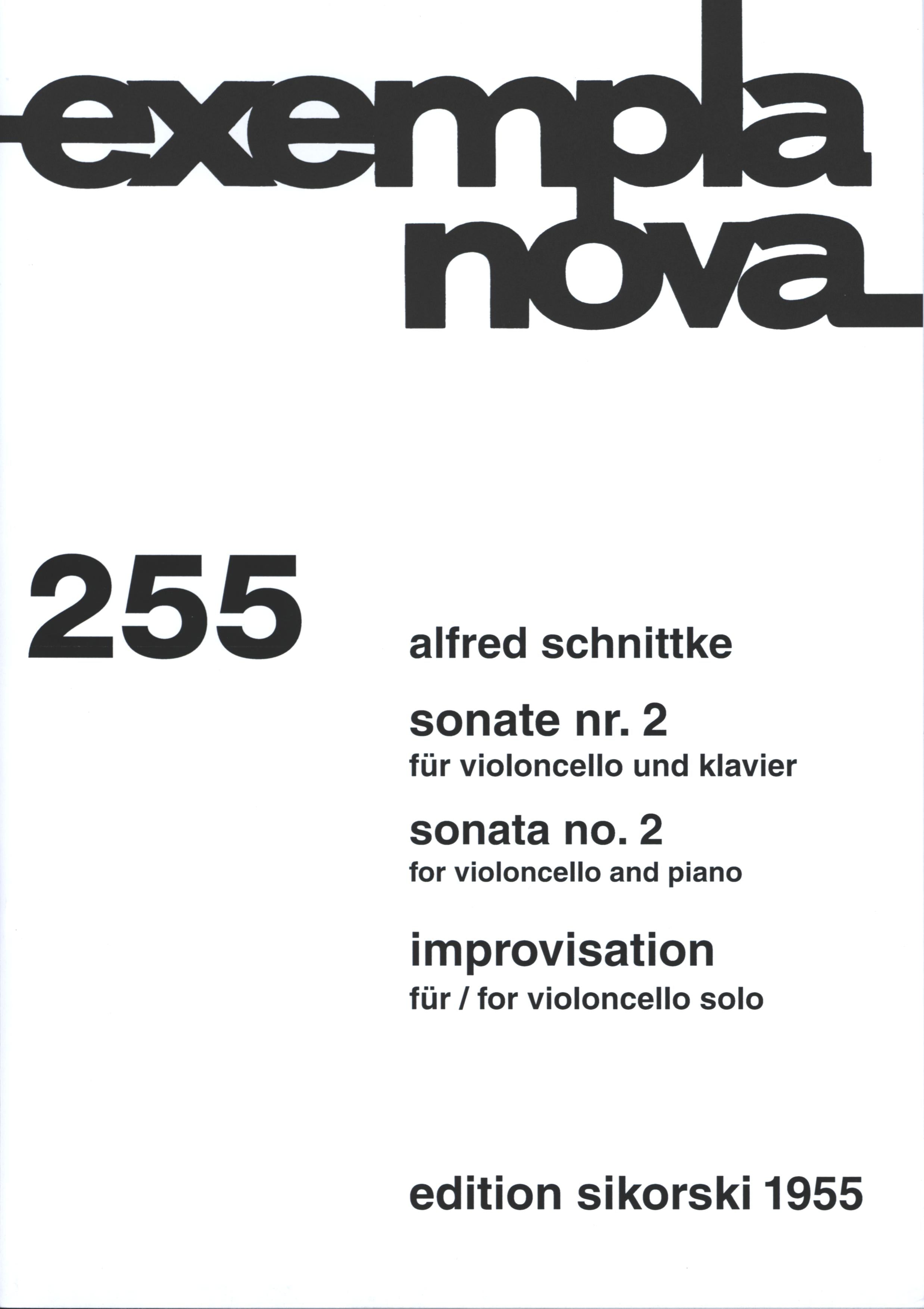 Schnittke: Cello Sonata No. 2 and Improvisation for Solo