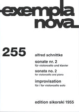 Schnittke: Cello Sonata No. 2 and Improvisation for Solo Cello