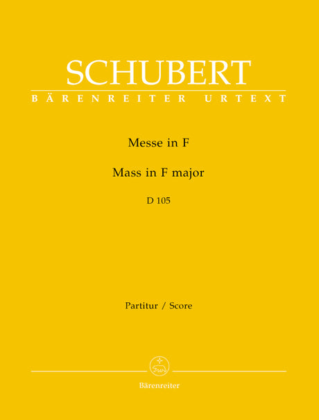 Schubert: Mass in F Major, D 105