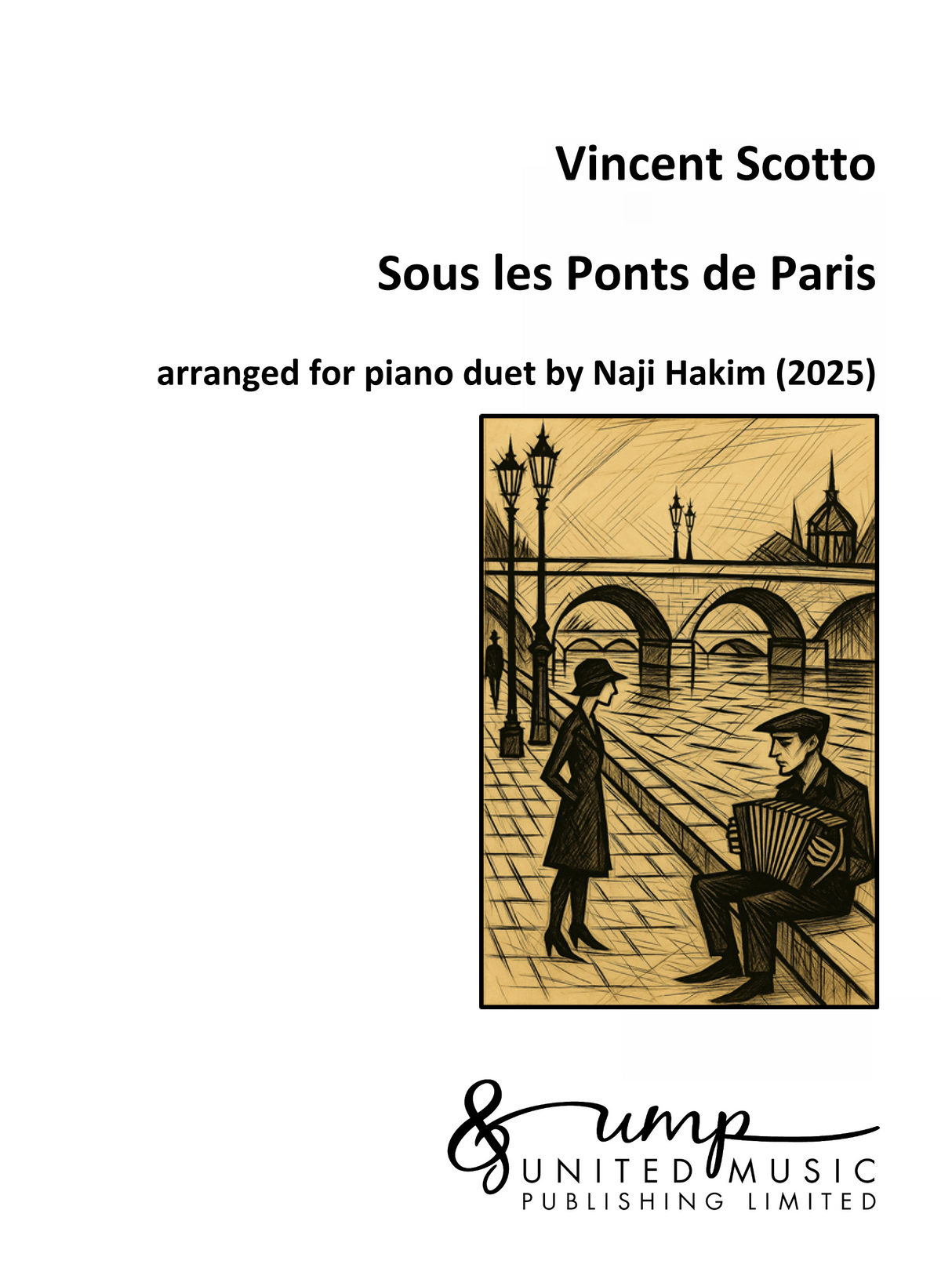 Scotto: Sous les Ponts de Paris (arr. for piano 4-hands)