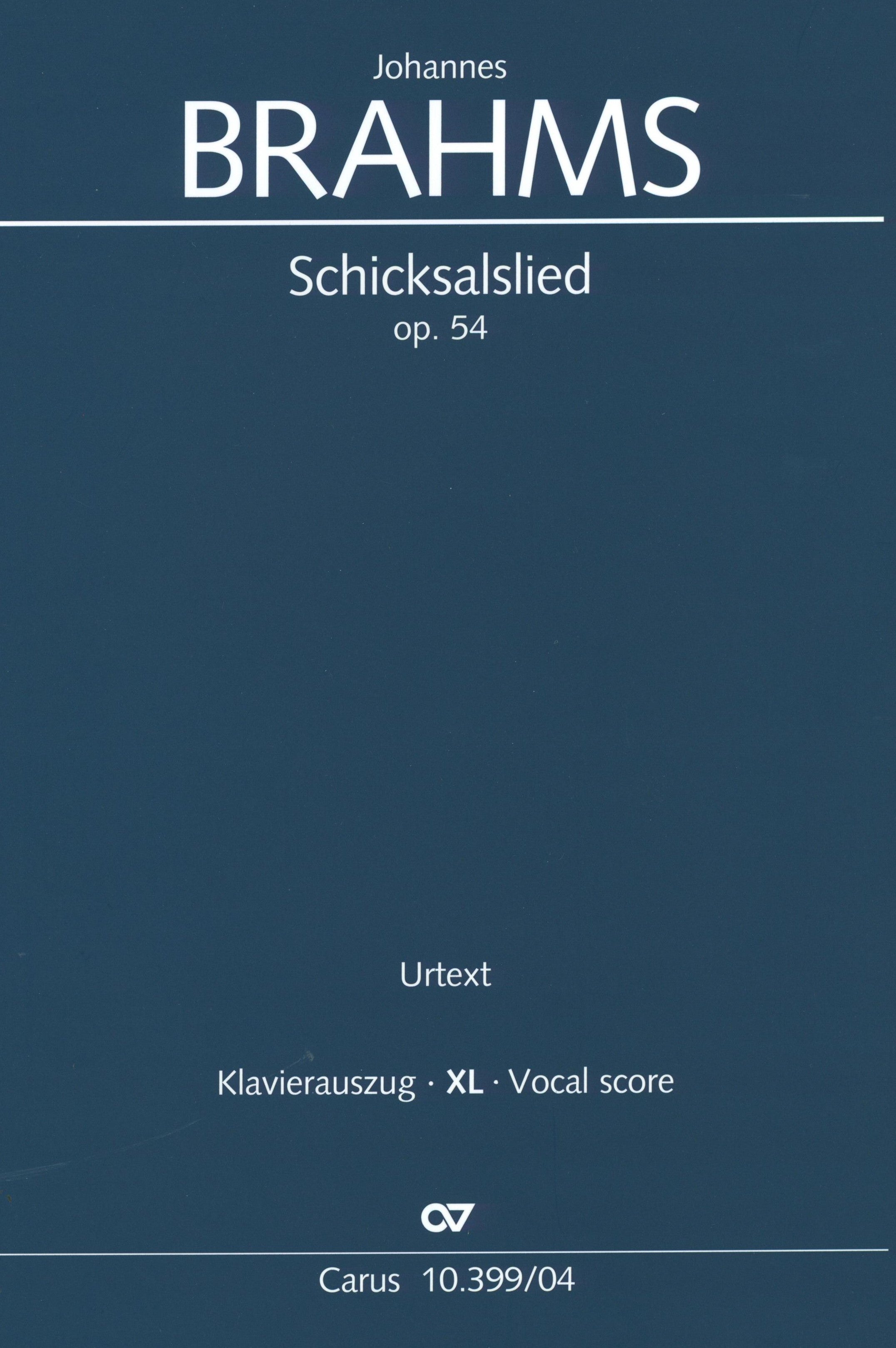 Brahms: Schicksalslied, Op. 54 – Ficks Music
