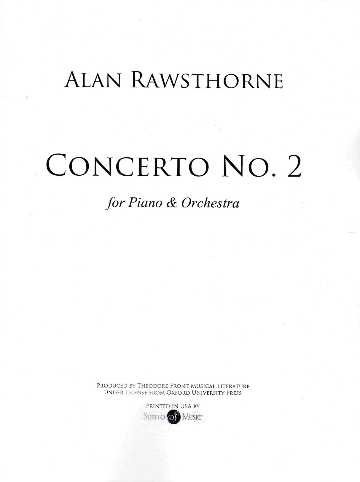 Rawsthorne: Piano Concerto No. 2