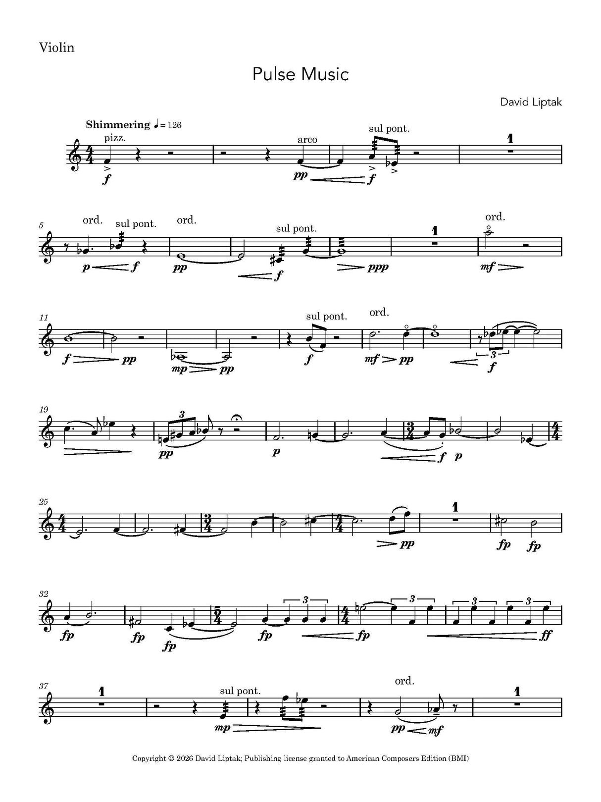 Liptak: Pulse Music