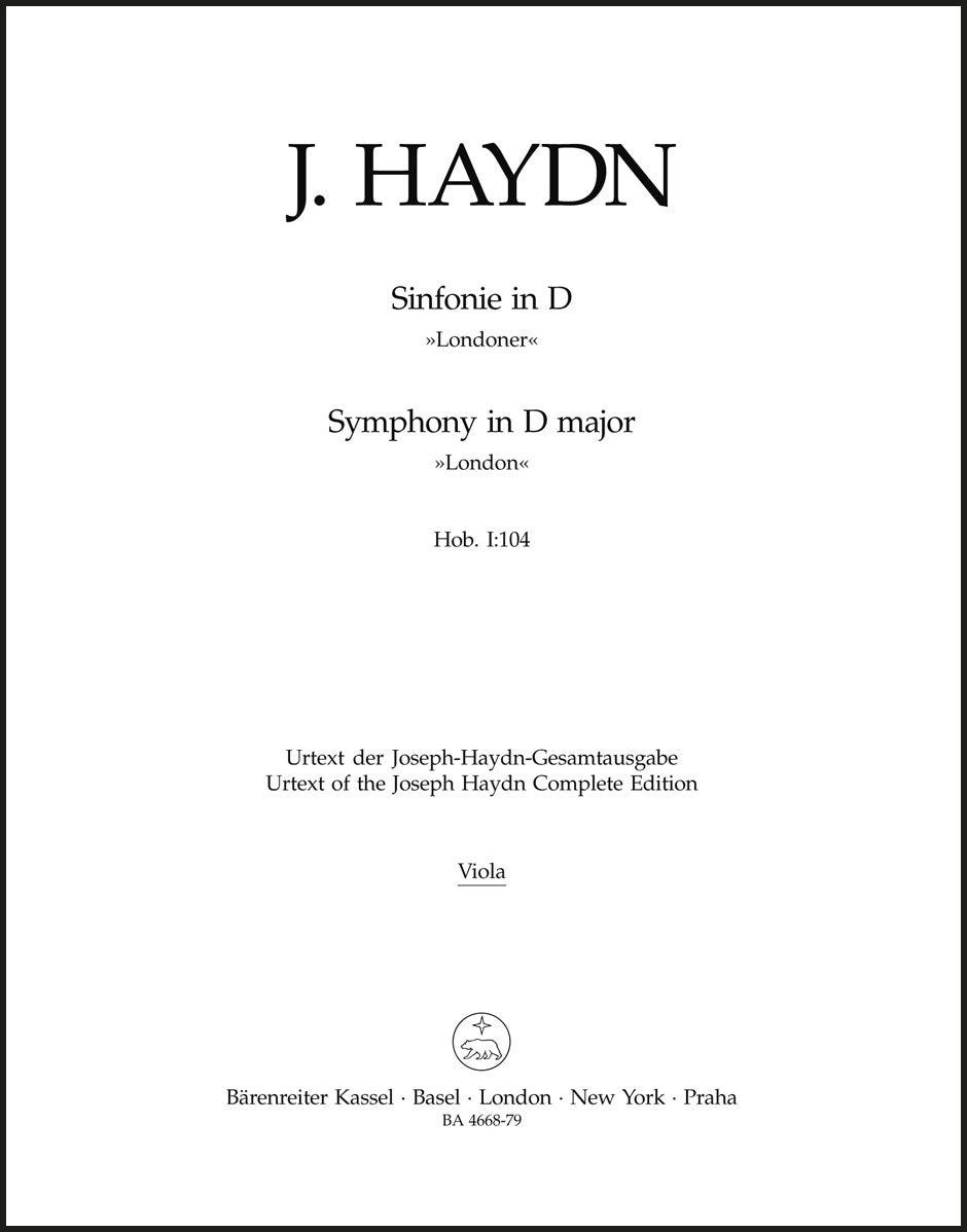 Haydn: Symphony in D Major, Hob. I:104