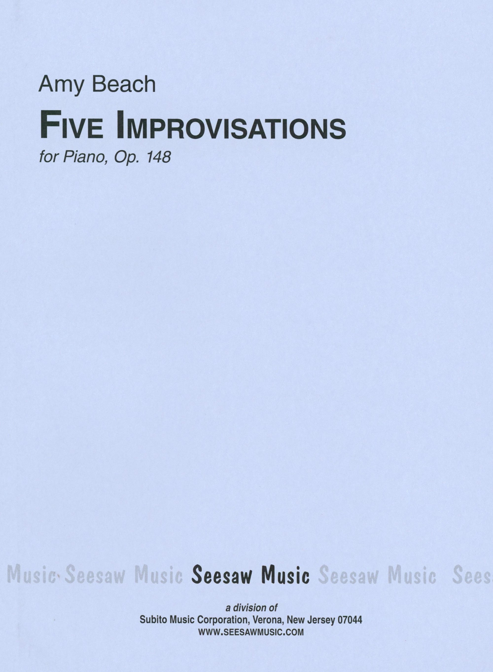 Beach: 5 Improvisations, Op. 148