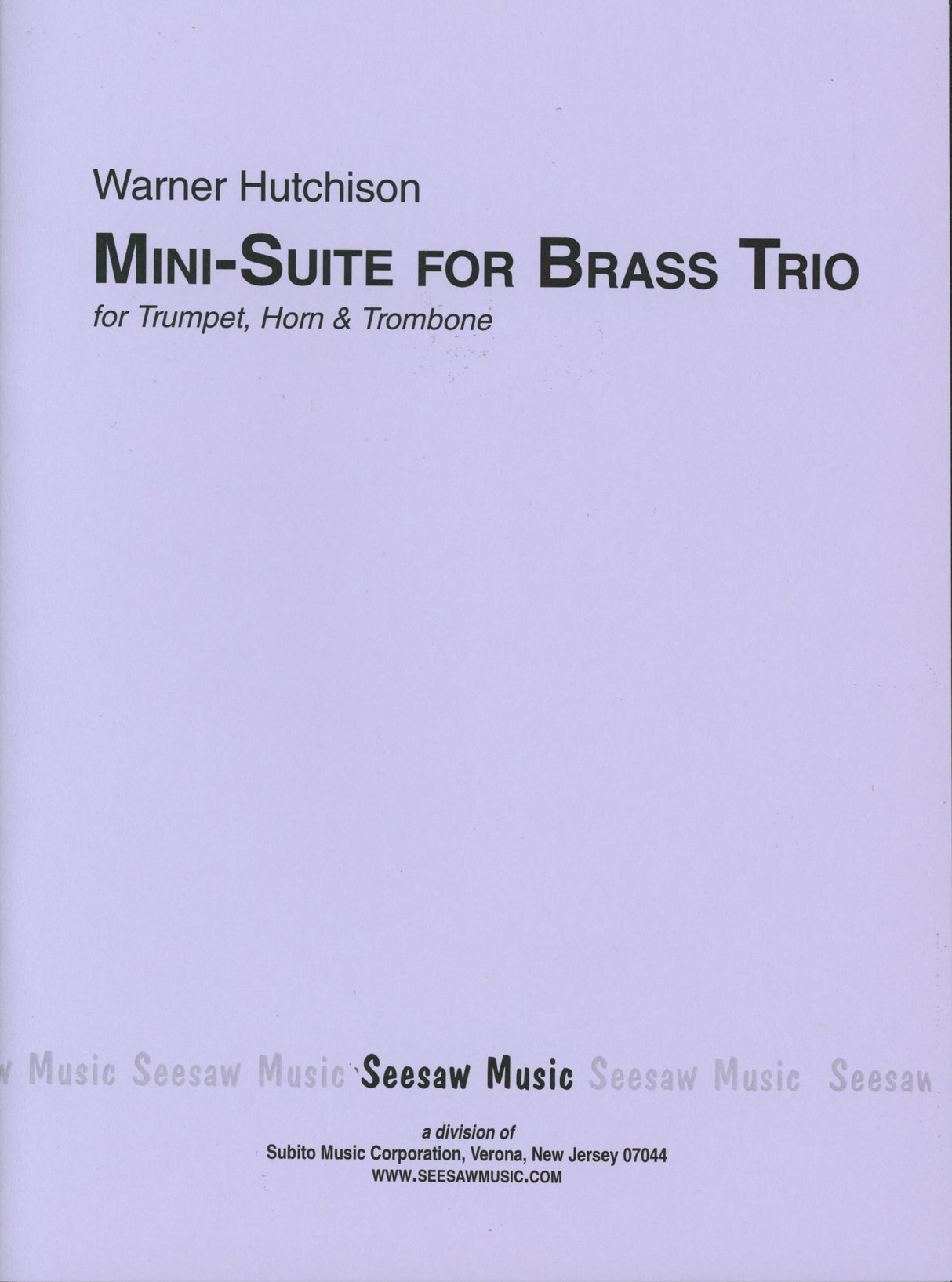 Hutchison: Mini-Suite for Brass Trio