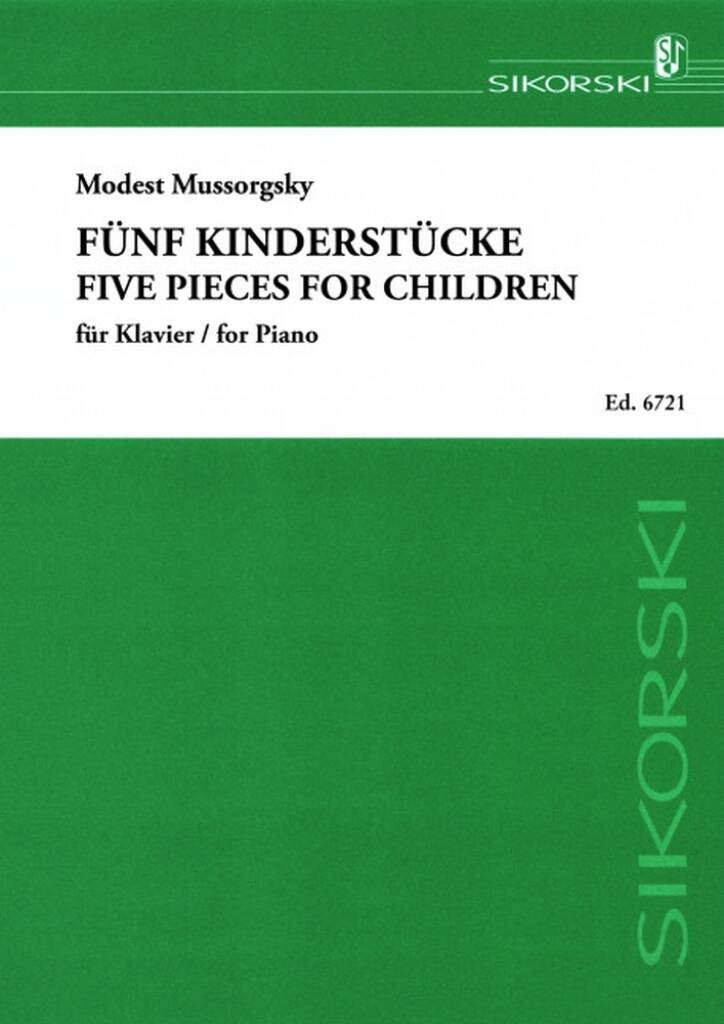 Mussorgsky: 5 Pieces for Children