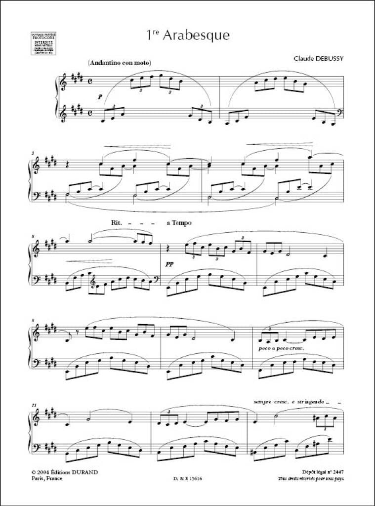 Debussy: First Arabesque