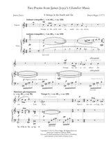 H. Biggs: 2 Poems from James Joyce's "Chamber Music"