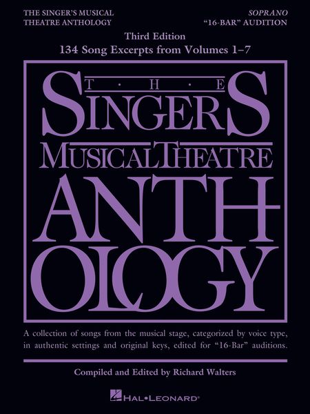 The Singer's Musical Theatre Anthology - 3rd Edition