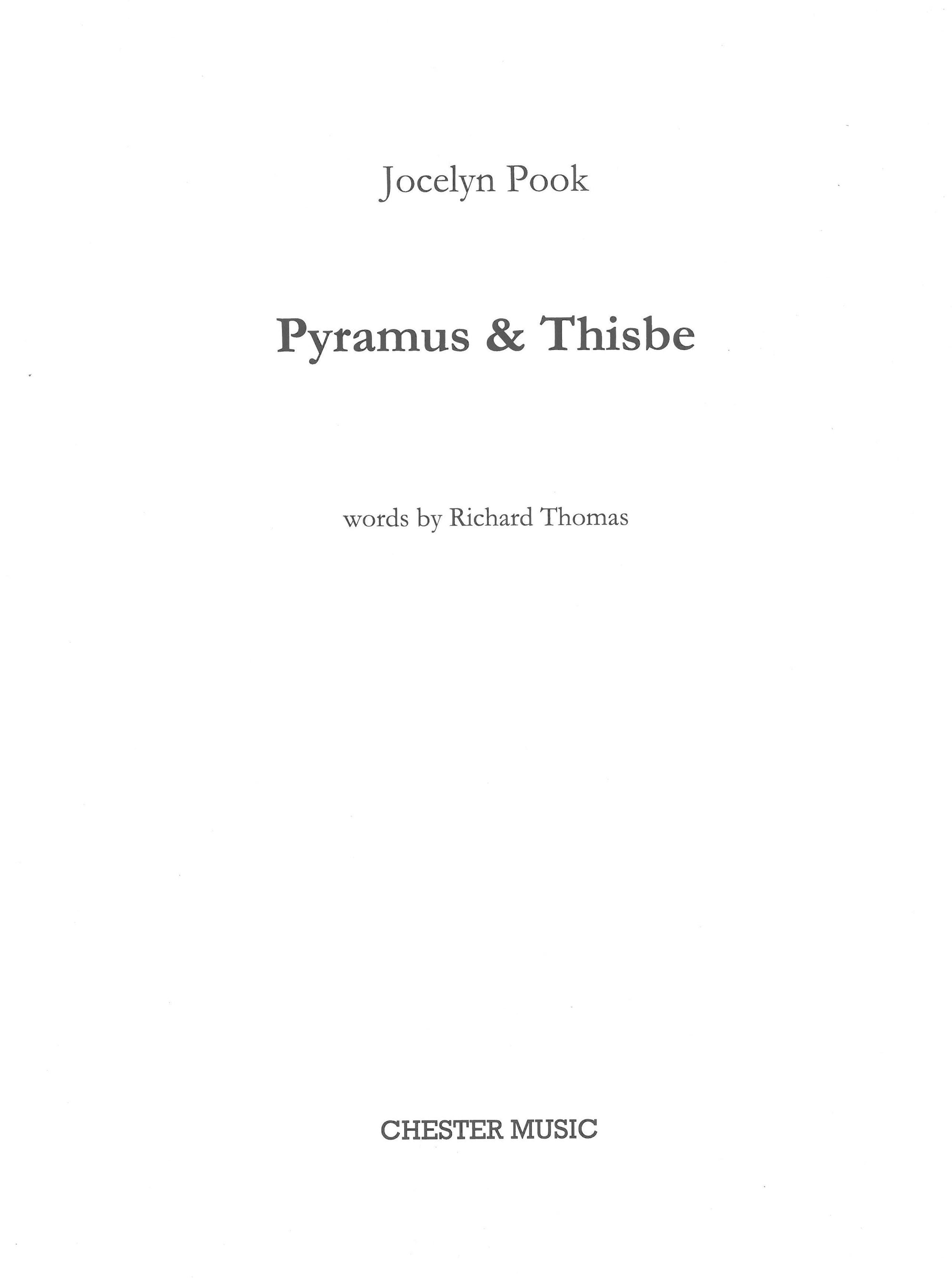 Pook: Pyramus & Thisbe