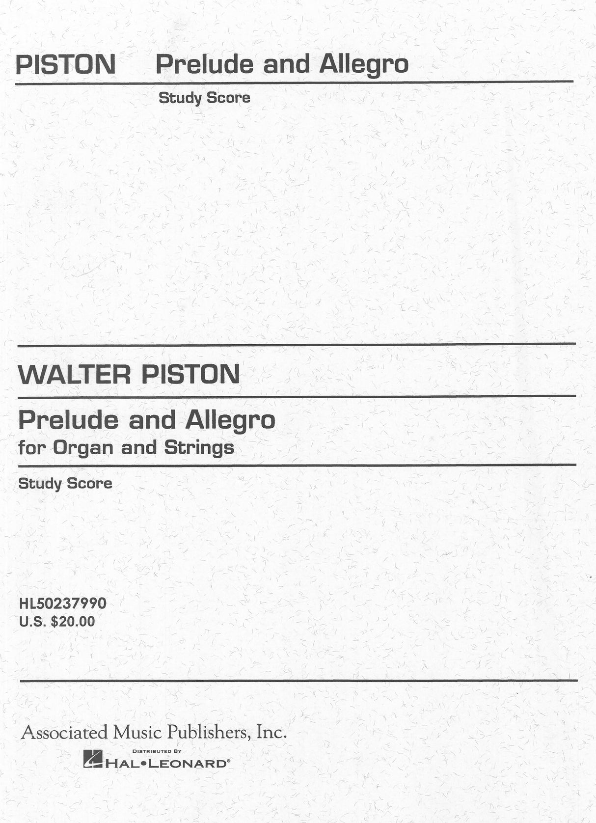 Piston: Prelude & Allegro
