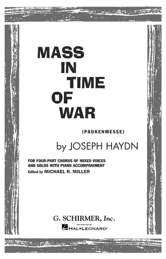 Haydn: Mass in Time of War (Paukenmesse), Hob. XXII:9