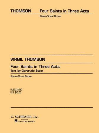 Thomson: Four Saints in Three Acts
