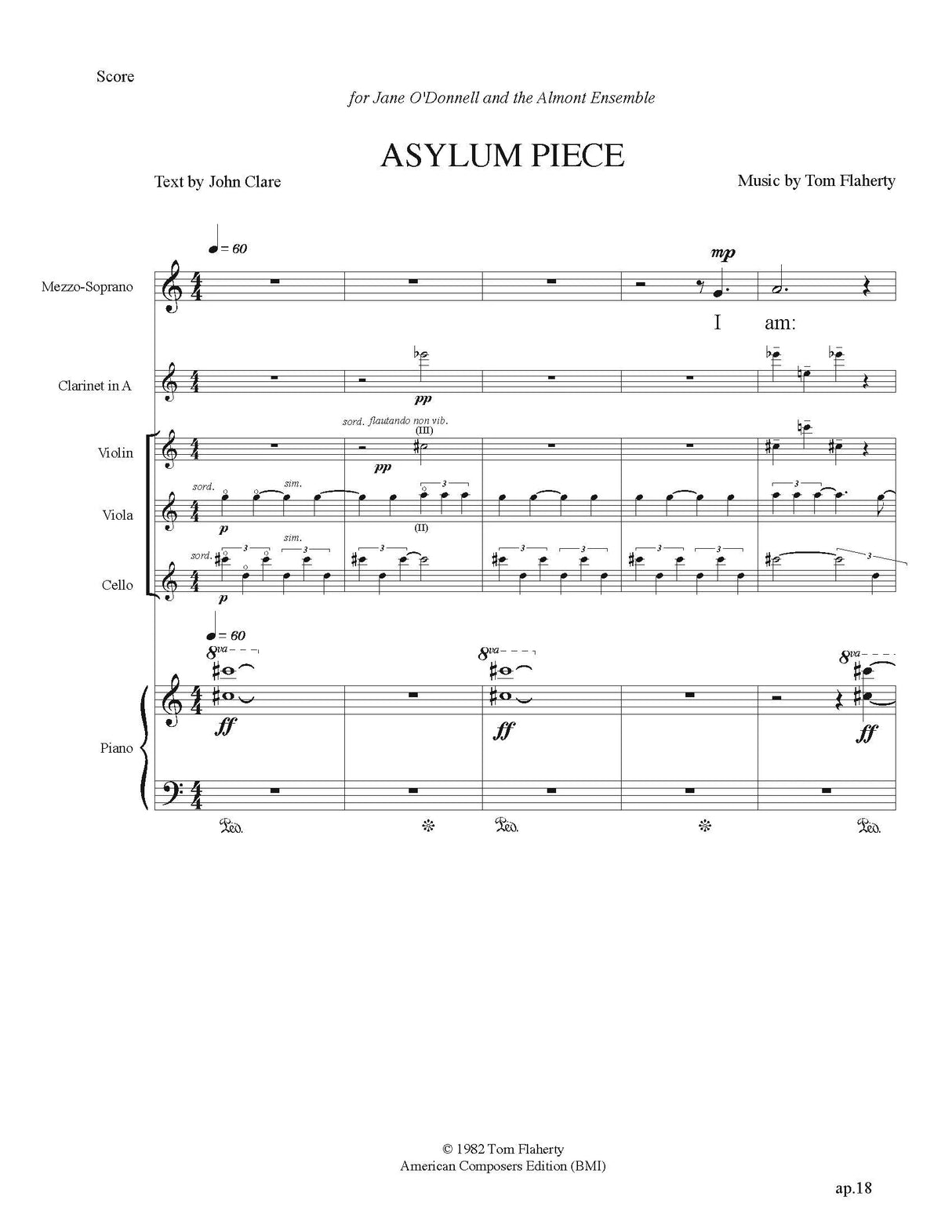 Flaherty: Asylum Piece