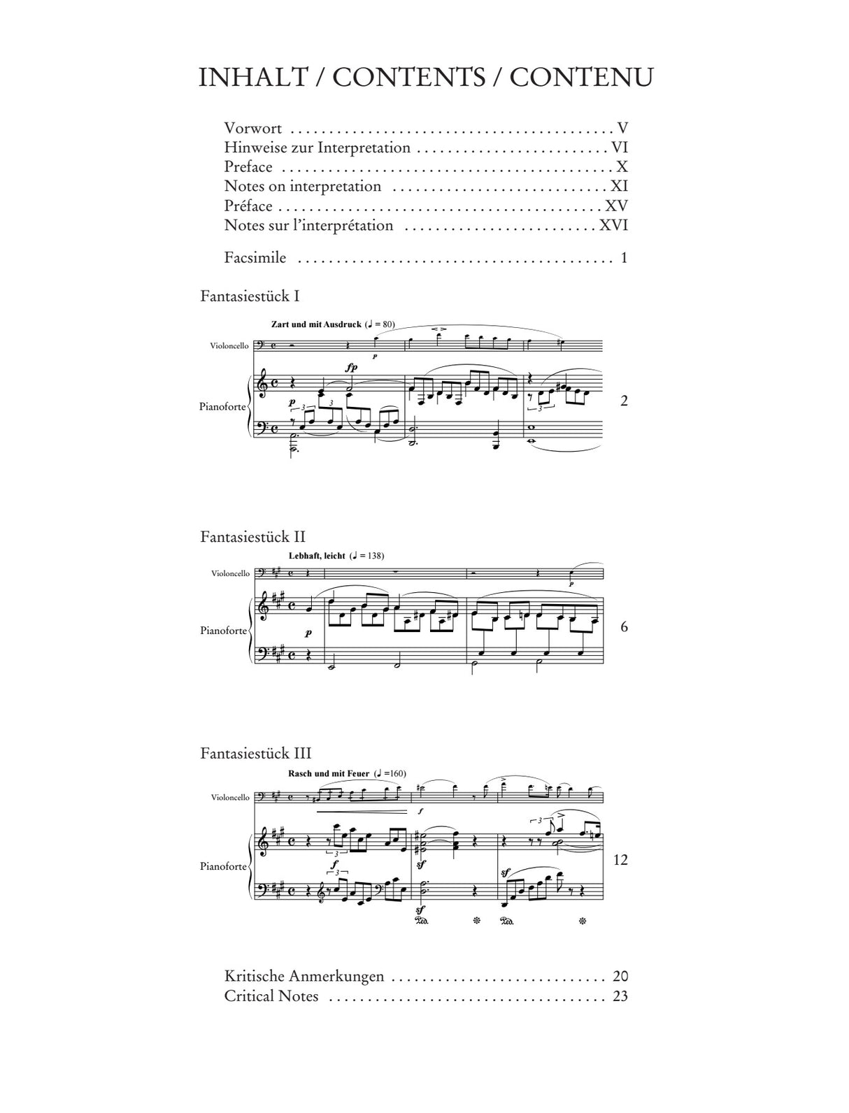 Schumann: Fantasiestücke, Op. 73 (Cello Version)